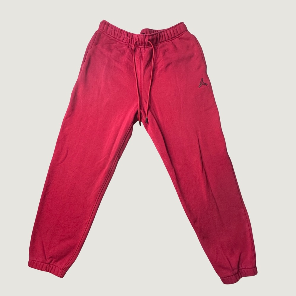 Jordan Sweatpants Mens L DA9820-687 Red Jumpman Fleece Joggers Basketball